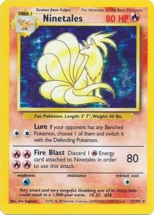 Ninetales (12/102) [Base Set Unlimited] - Trinity Hobby