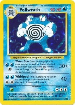 Poliwrath (13/102) [Base Set Unlimited] - Trinity Hobby