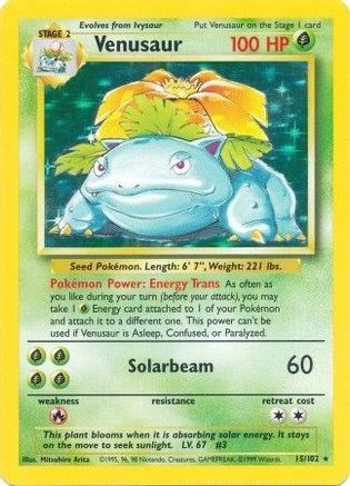 Venusaur (15/102) [Base Set Unlimited] - Trinity Hobby