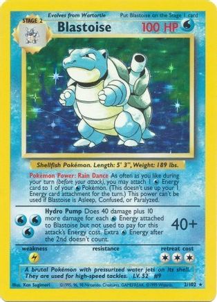 Blastoise (2/102) [Base Set Unlimited] - Trinity Hobby
