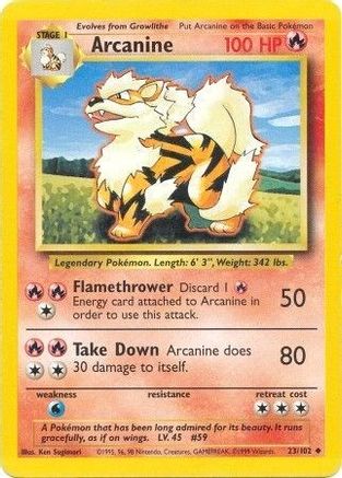 Arcanine (23/102) [Base Set Unlimited] - Trinity Hobby