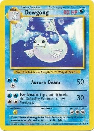 Dewgong (25/102) [Base Set Unlimited] - Trinity Hobby