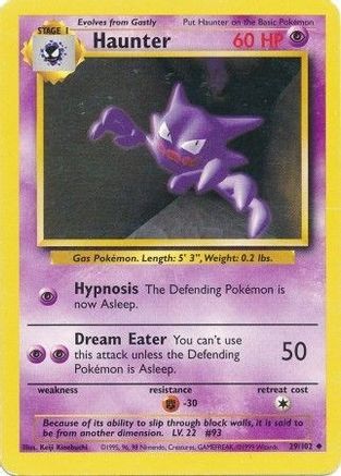 Haunter (29/102) [Base Set Unlimited] - Trinity Hobby