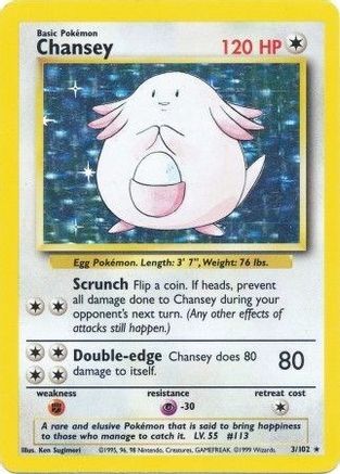 Chansey (3/102) [Base Set Unlimited] - Trinity Hobby