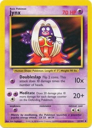 Jynx (31/102) [Base Set Unlimited] - Trinity Hobby