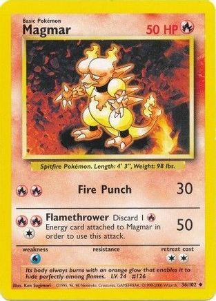 Magmar (36/102) [Base Set Unlimited] - Trinity Hobby