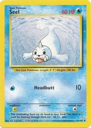 Seel (41/102) [Base Set Unlimited] - Trinity Hobby