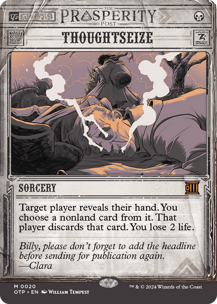 Thoughtseize [Outlaws of Thunder Junction: Breaking News] - Trinity Hobby