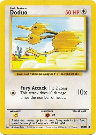 Doduo (48/102) [Base Set Unlimited] - Trinity Hobby