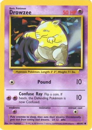 Drowzee (49/102) [Base Set Unlimited] - Trinity Hobby