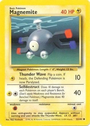 Magnemite (53/102) [Base Set Unlimited] - Trinity Hobby