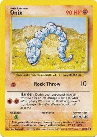 Onix (56/102) [Base Set Unlimited] - Trinity Hobby