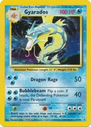 Gyarados (6/102) [Base Set Unlimited] - Trinity Hobby