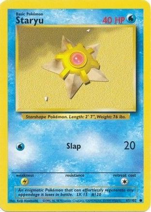Staryu (65/102) [Base Set Unlimited] - Trinity Hobby