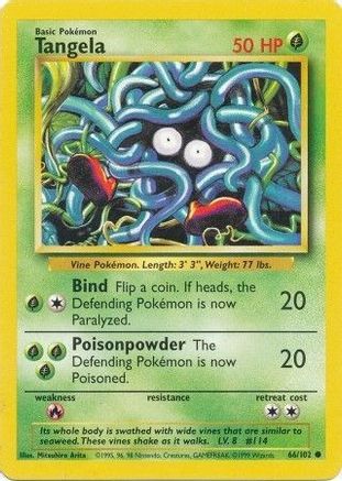Tangela (66/102) [Base Set Unlimited] - Trinity Hobby