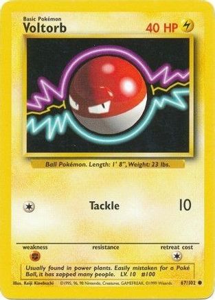 Voltorb (67/102) [Base Set Unlimited] - Trinity Hobby