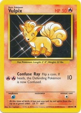 Vulpix (68/102) [Base Set Unlimited] - Trinity Hobby