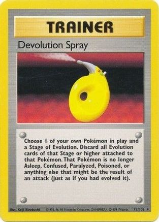 Devolution Spray (72/102) [Base Set Unlimited] - Trinity Hobby