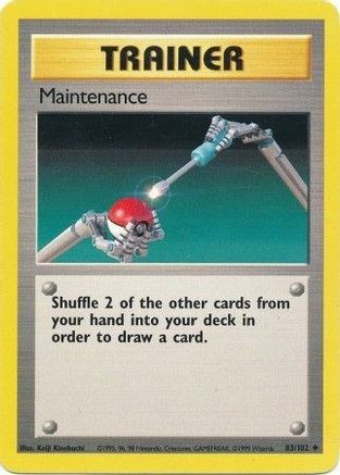 Maintenance (83/102) [Base Set Unlimited] - Trinity Hobby