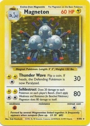 Magneton (9/102) [Base Set Unlimited] - Trinity Hobby