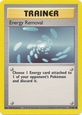 Energy Removal (92/102) [Base Set Unlimited] - Trinity Hobby