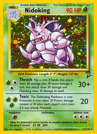Nidoking (11/130) [Base Set 2] - Trinity Hobby