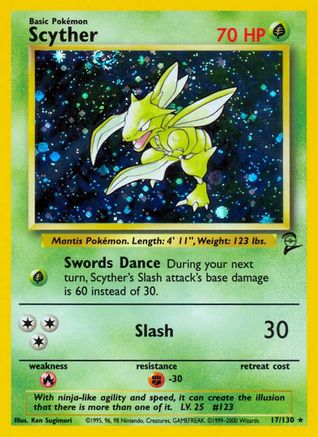 Scyther (17/130) [Base Set 2] - Trinity Hobby