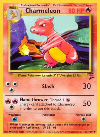 Charmeleon (35/130) [Base Set 2] - Trinity Hobby