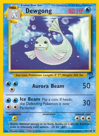 Dewgong (36/130) [Base Set 2] - Trinity Hobby