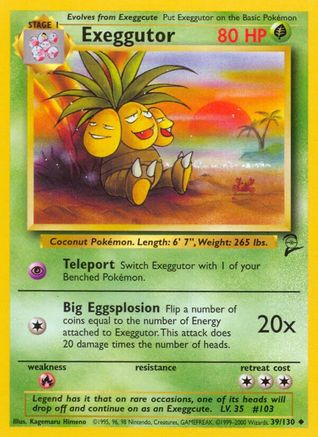 Exeggutor (39/130) [Base Set 2] - Trinity Hobby