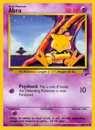 Abra (65/130) [Base Set 2] - Trinity Hobby