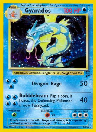 Gyarados (7/130) [Base Set 2] - Trinity Hobby