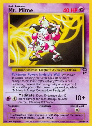 Mr. Mime (27/130) [Base Set 2] - Trinity Hobby