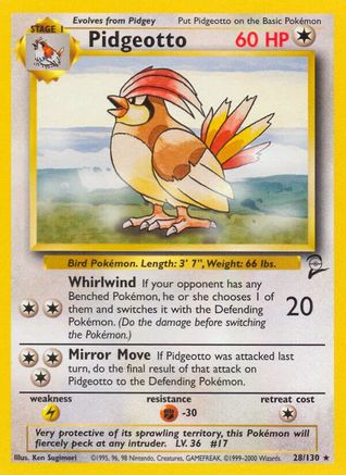 Pidgeotto (28/130) [Base Set 2] - Trinity Hobby