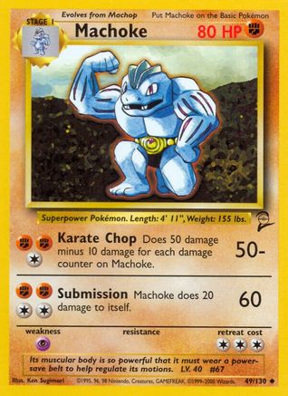Machoke (49/130) [Base Set 2] - Trinity Hobby