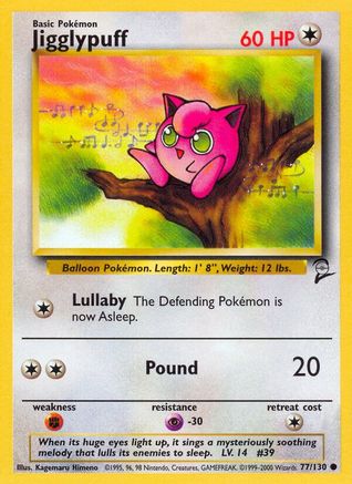 Jigglypuff (77/130) [Base Set 2] - Trinity Hobby