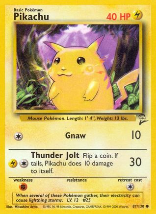 Pikachu (87/130) [Base Set 2] - Trinity Hobby