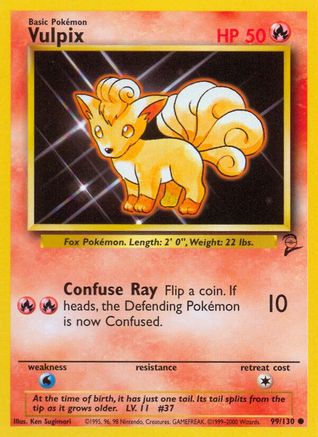Vulpix (99/130) [Base Set 2] - Trinity Hobby
