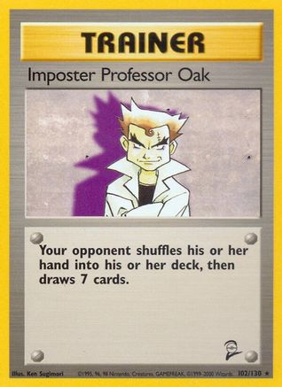 Imposter Professor Oak (102/130) [Base Set 2] - Trinity Hobby