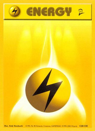 Lightning Energy (128/130) [Base Set 2] - Trinity Hobby