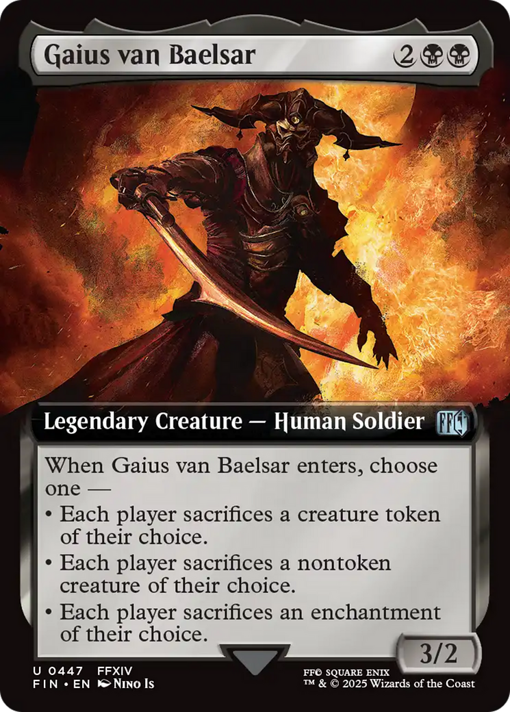 Gaius van Baelsar  [Foil]  (FIN-447) - [FINAL FANTASY]: (Extended Art)