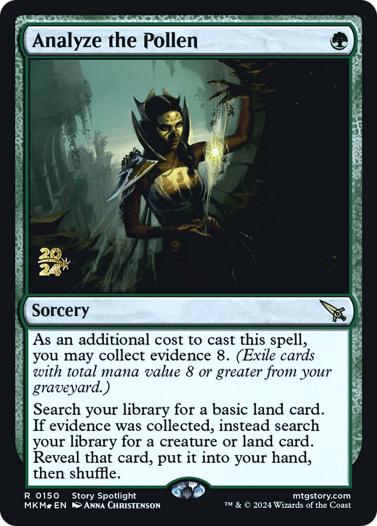 Analyze the Pollen [Murders at Karlov Manor Prerelease Promos] - Trinity Hobby