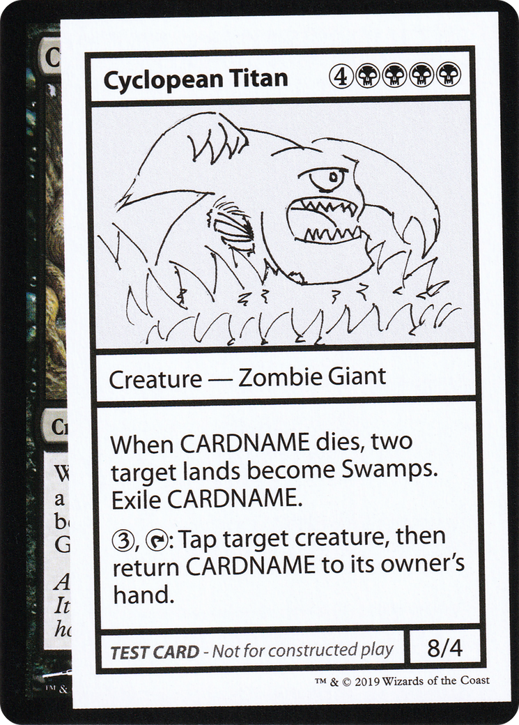 Cyclopean Titan (2021 Edition) [Mystery Booster Playtest Cards] - Trinity Hobby