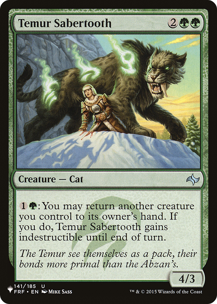 Temur Sabertooth [The List] - Trinity Hobby