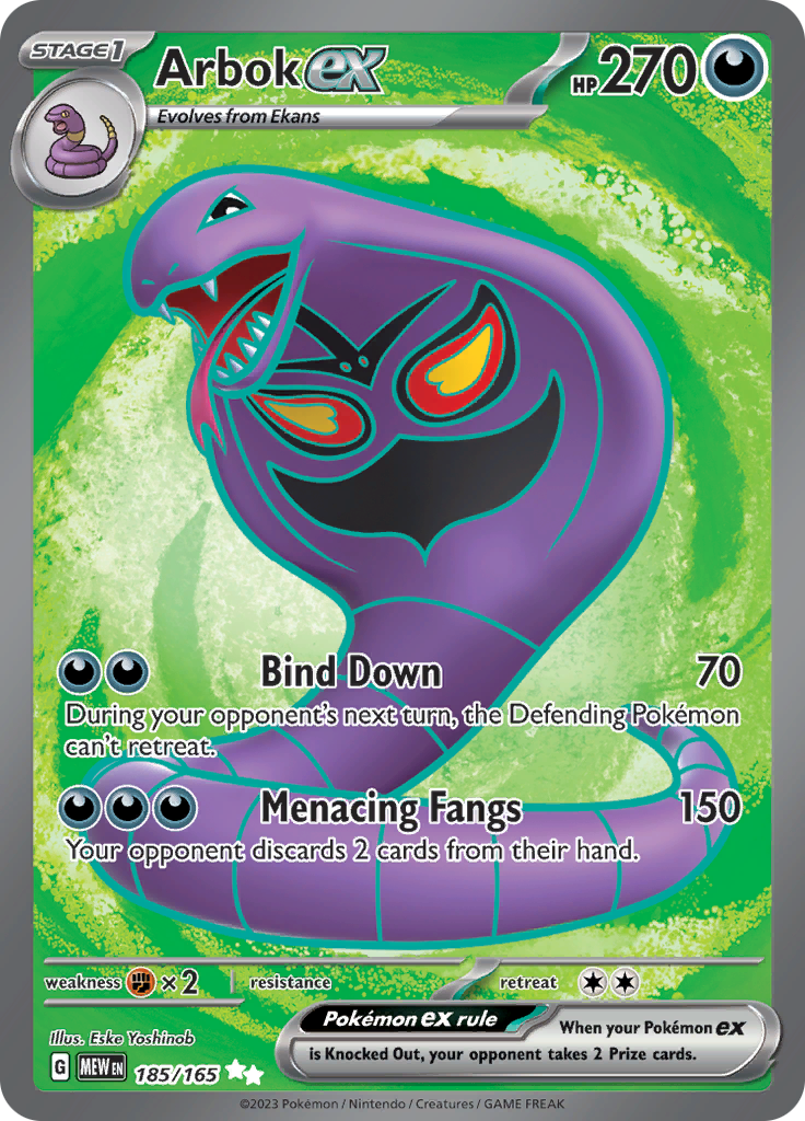 Arbok ex (185/165) [Scarlet & Violet 151] - Trinity Hobby