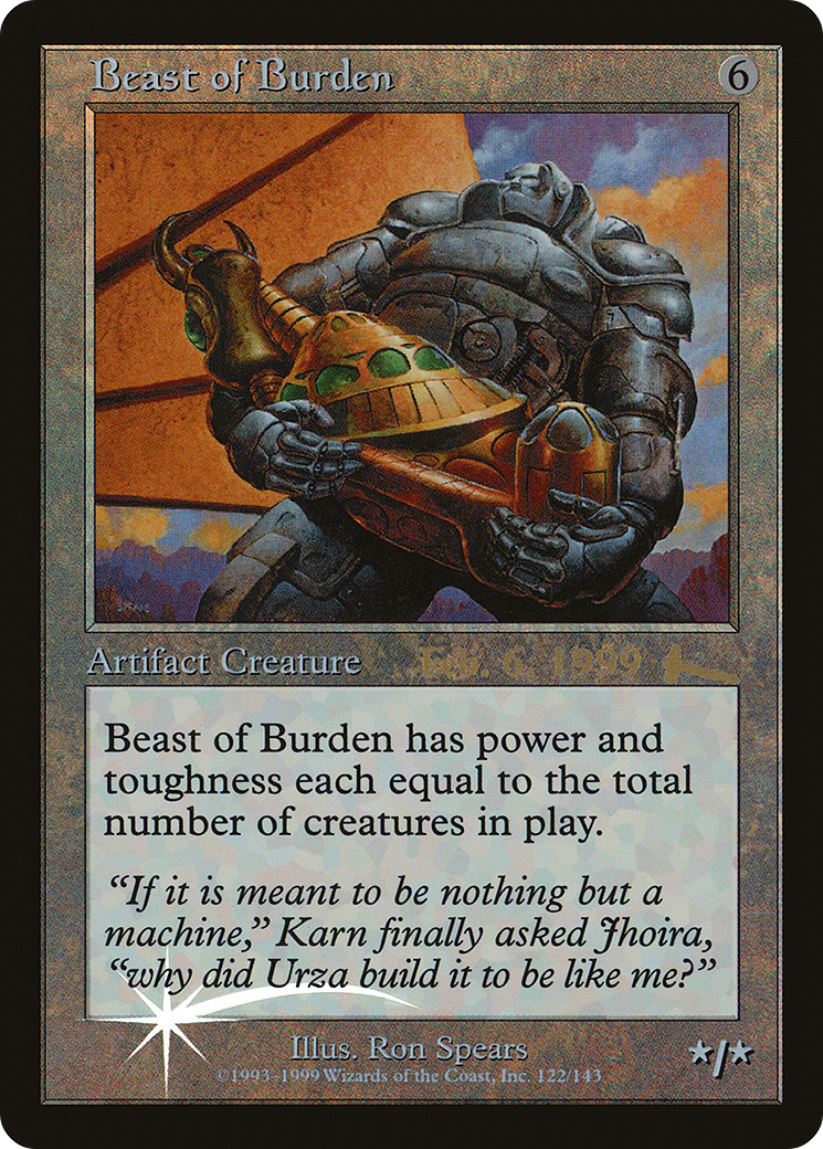 Beast of Burden [Urza's Legacy Promos] - Trinity Hobby