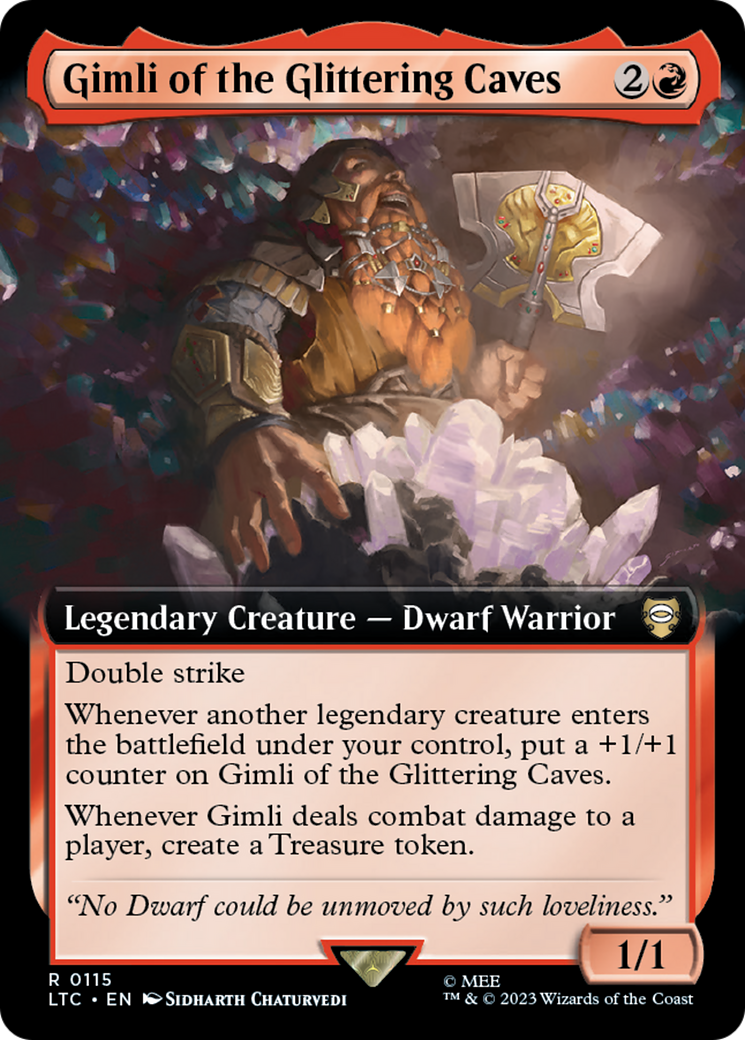 Gimli of the Glittering Caves (Extended Art) [The Lord of the Rings: Tales of Middle-Earth Commander] - Trinity Hobby