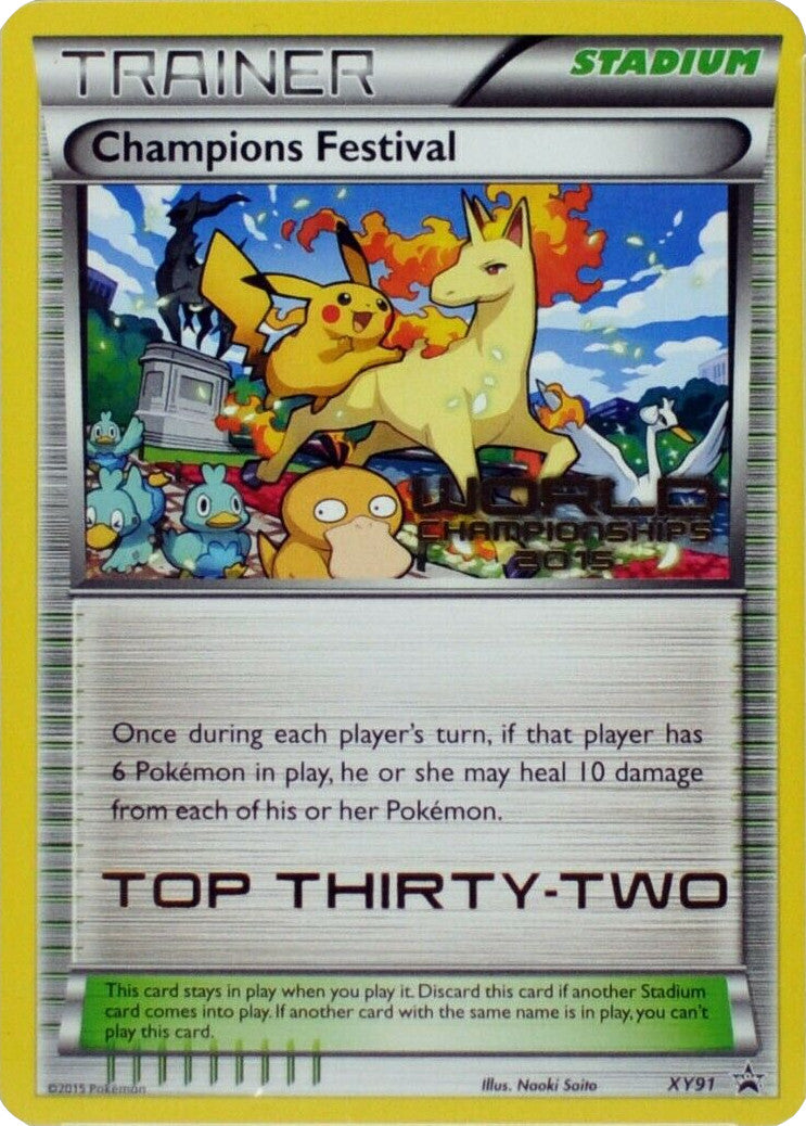 Champions Festival (XY91) (2015 Top Thirty-Two) [XY: Black Star Promos] - Trinity Hobby
