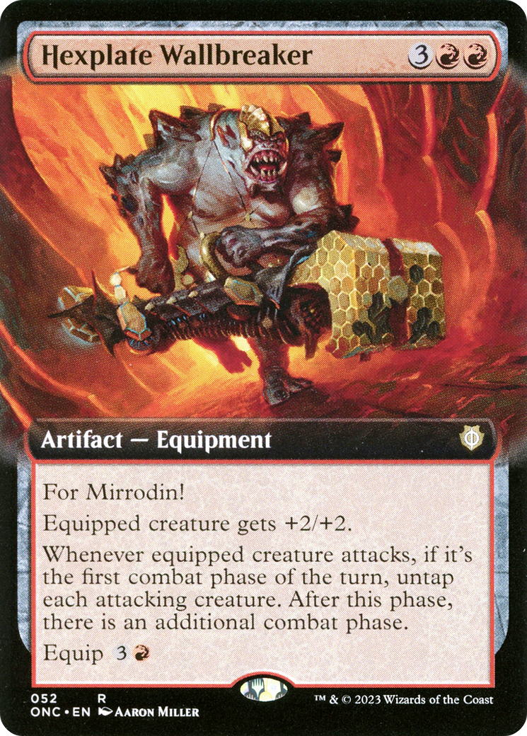 Hexplate Wallbreaker (Extended Art) [Phyrexia: All Will Be One Commander] - Trinity Hobby