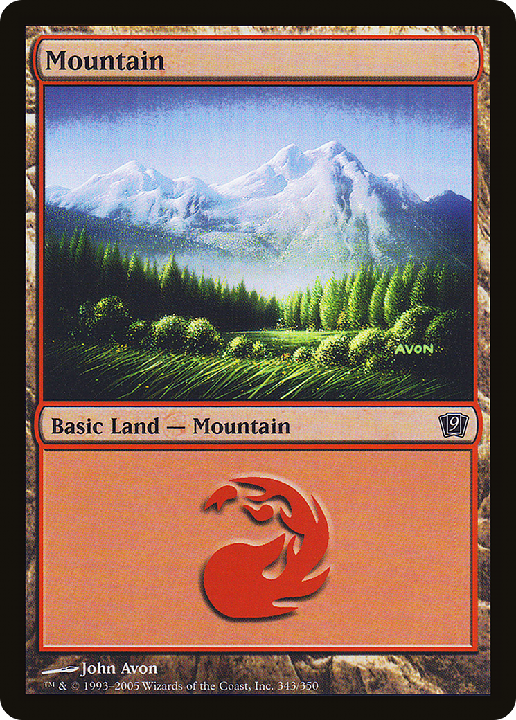 Mountain (343) [Ninth Edition] - Trinity Hobby